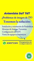 Técnico tv tdt  parabolica , Antenista 