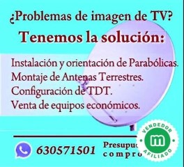 Falla señal antena tv , Antenista 