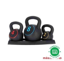 Juego3 Kettlebells de 2-4-8 Kg HSHE1031