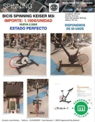 BICI SPINNING KEISER M3i