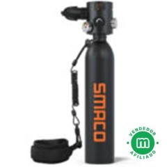 Smaco S500 Mini Botella Buceo 0.7L Negro