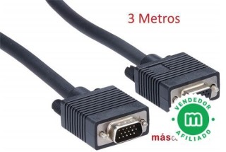 Cable VGA Extensor Macho-Hembra 3M HD15