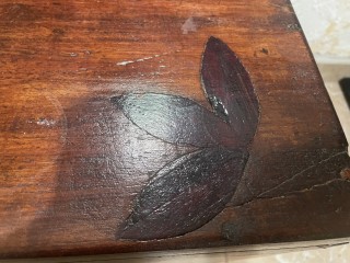 Cofre de madera de cedro del sigloXX